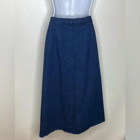 Vintage Levi’s group twelve women’s modest jean denim skirt sz 12 MADE USA - Picture 3 of 4